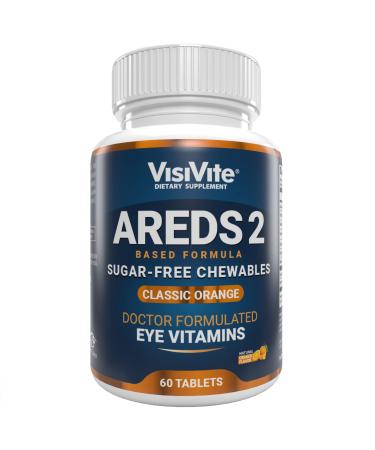 AREDS 2 Sugar-Free Eye Vitamins - Alternative to Lutein Gummies for Eyes - Lutein for Eye Health - Premium Sugar-Free Eye Vitamins - Eye Care Supplements for Adults (Chewable Tablets)