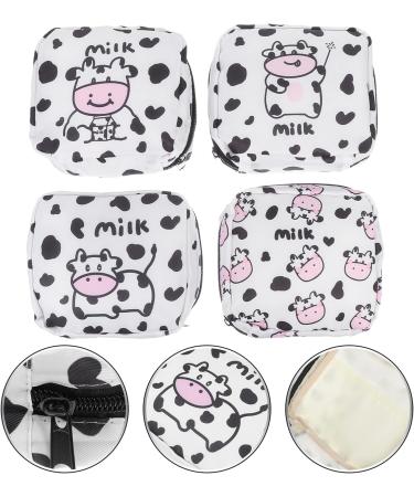 Lurrose 4-Piece Women's Storage Bags - Stylish Bandage Wallet Menstrual and Breastfeeding Pouch Set - Perfect for Tampons & Essentials - Buy Online on GoSupps.com