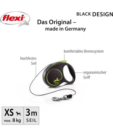 FLEXI 4000498033227 Black Lace Design Belt - Verde Extra Small 87.8g | International Shipping Available - Buy Online on GoSupps.com