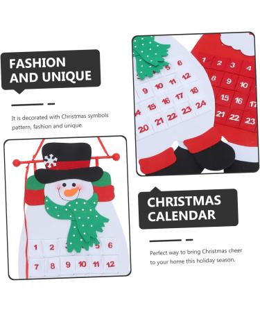 STOBAZA 2pcs Calendars Christmas Calendar Countdown Cute Calendar Christmas Calendar Pendant Christmas Socks - Buy Online on GoSupps.com