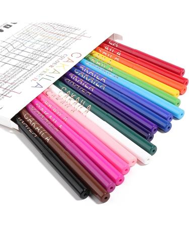 18 Colors Liquid Eyeliner Pencil High-pigment Rainbow Eyeliner Pen Waterproof Smudgeproof Quick Drying Long-Lasting Gel Eyeliner with Ultra-Fine Felt Tip Gift for Festival Christmas - Buy Online on GoSupps.com