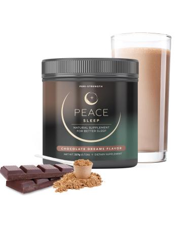 Peace Sleep - Sleep and Recovery Chocolate Powder Drink Mix - Sleep Aid Supplement with GABA, L-Tryptophan, L-Theanine, Glycine - for Tranquil Sleep, Restful Nights, Productive Days - Gluten Free