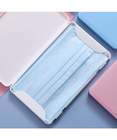 Portable dustproof and Moisture Resistant Plastic Portable Disposable mask Storage Box Blue19*11*1.2cm - Buy Online on GoSupps.com