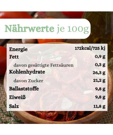  1001 Frucht 1001 Frucht Dried Tomatoes Oil Free 1000g Dried Fruit for Salads Soups Dried Tomatoes Beta Carrot Premium Dried Tomatoes 1kg - Buy Online on GoSupps.com