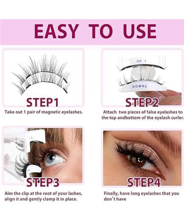 Solare Lashes Solare Magnetic Lashes with Applicator Solare Lash Solare Magnetic Eyelashes Double Sided Magnetic Eyelashes Waterproof Reusable Natural Look Magnetic Eyelashes No Glue (Natural) - Buy Online on GoSupps.com