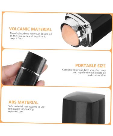 Balacoo 1pc Facial Oil Absorbing Ball Face Tools Oil Absorbing Roller Facial Oil Control Tool Makeup Clean 5x2.8cm Black - Buy Online on GoSupps.com