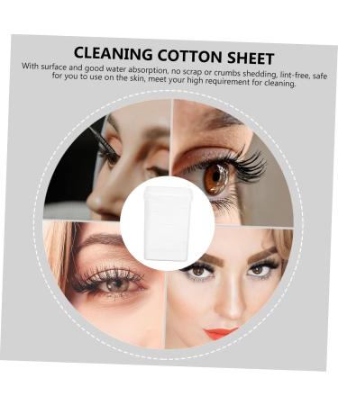 POPETPOP 3000 Pcs Glue Cleaning Pads for Eyelashes & Nails | Anti-Clog Wipes for Extensions & Polish Remover | White Cotton 8x6cm - Bulk Pack - Buy Online on GoSupps.com