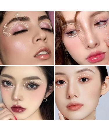 LOMIMOS 3090 Pcs Beige Pearl Stickers - Self Adhesive Embellishments for Beauty, Makeup, Nail Art, and DIY Crafts - 4 Sizes (3/4/5/6mm) - Buy Online on GoSupps.com