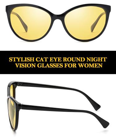 LVIOE Night Vision Goggles for Women - Polarized Eye of the Cat Design with Red Reflections | Superior Night Driving Gear - Buy Online on GoSupps.com