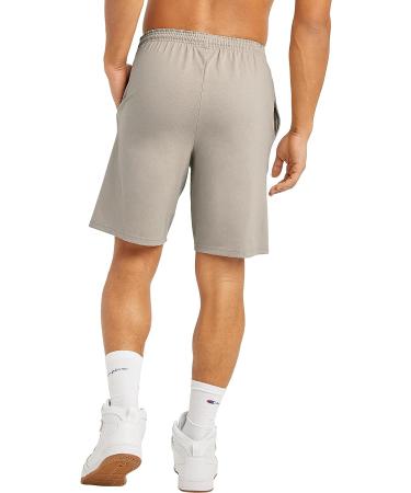 Champion Men's Cotton Jersey Athletic Shorts - Gym Workout Shorts - X-Large Country Walnut C Patch Logo - Buy Online on GoSupps.com