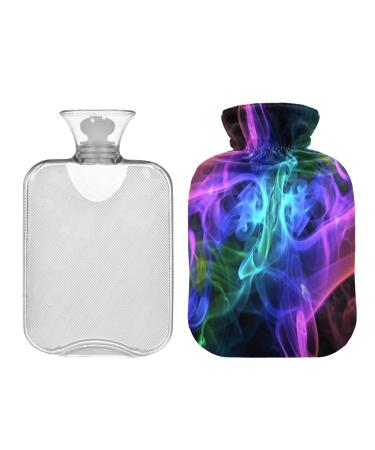 Fantasy Smoke hot water bottle 1 L winter heat bottle hot water bottle soft plush cover hand feet warmer for children men and women