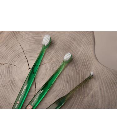 3x Tello Brush Ultra Soft 4480 - Super Soft Manual Toothbrush for Kids with Rounded NOLLEX Bristles - Random Color - Ideal for Gentle Oral Care - Buy Online on GoSupps.com