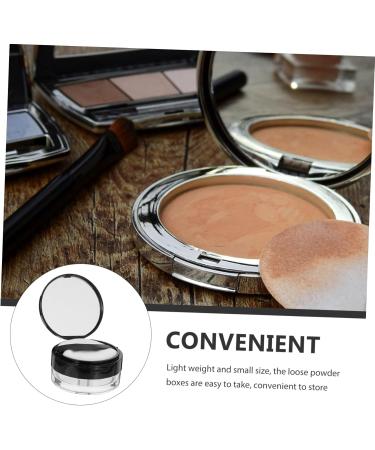 FOMIYES Powder Case with Mirror Lip Gloss Containers Make up Containers Refillable Loose Powder Holder - Buy Online on GoSupps.com
