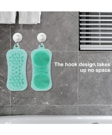 Soft Silicone Body Scrubber Shower Brush - Double-Sided Massage Bath Brush for All Skin Types - Buy Online on GoSupps.com