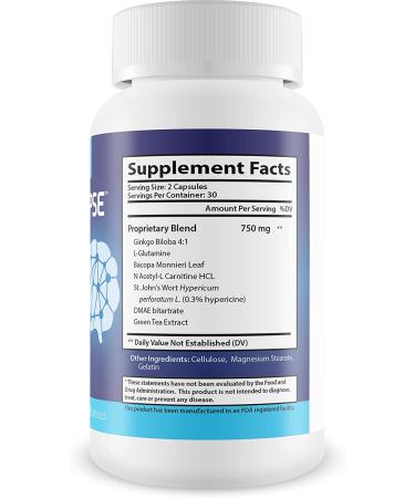 UltraMax Health Max Synapse: Enhanced Focus & Memory | Increase Energy - Maximum Strength Formula - Buy Online on GoSupps.com