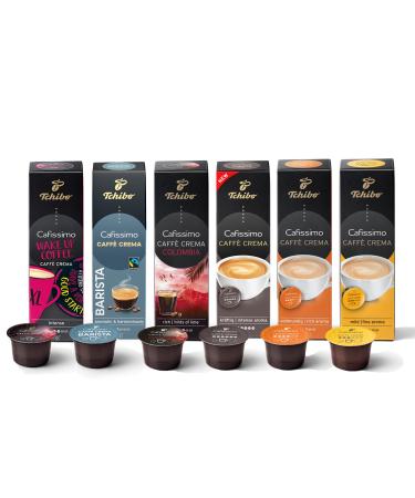 Tchibo Cafissimo tried caff crema edition different varieties caff crema 60 pieces (6x10 coffee capsules) sustainable & fair traded caff crema 10 pieces (6 Pack)