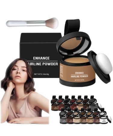 HOPASRISEE Magic Root Cover Up Waverlo Magic Root Cover Up Hairline with Mirror Hair Touch Powder Instant Hair Shading Powder for Thinning Hairline with Mirror 1PCF