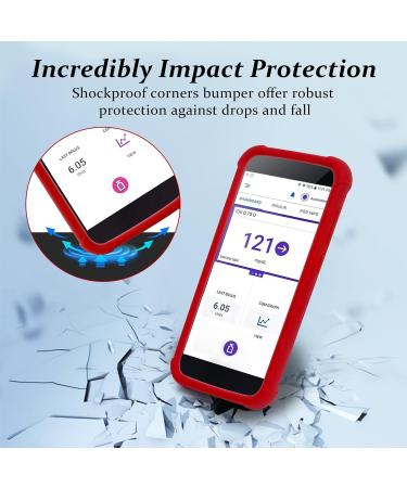 Omnipod 5 Silicone Protective Cover | Shockproof PDM Case with AirTag | Youshares Red Omnipod 5 Pod Bag Protection - Buy Online on GoSupps.com