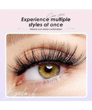 Buy Fluffy Mink Eyelashes - 7 Pairs Natural Wispy Lashes | Soft & Lightweight Fake Lashes for Stunning Looks - Buy Online on GoSupps.com