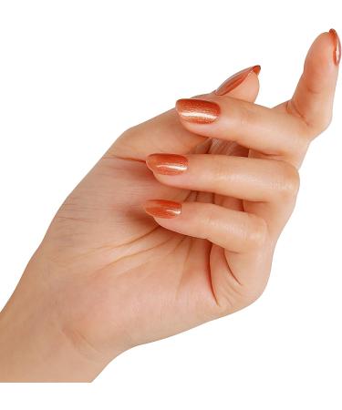 Bluesky Gel Nail Polish Spice Sparkle 80542 Bright Glitter Orange Peach Long Lasting Chip Resistant 10 ml (Requires Curing Under UV LED Lamp) - Buy Online on GoSupps.com