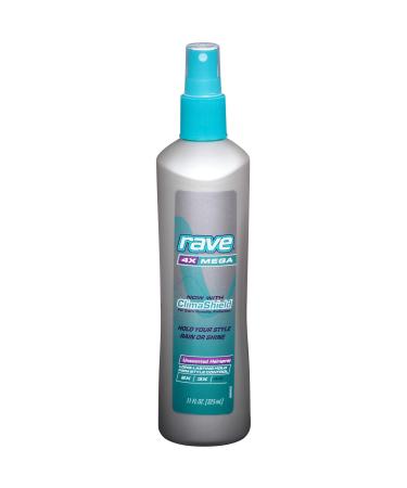 Rave Mega Unscented Non Aerosol Hairspray 11 Ounce - 12 per case.