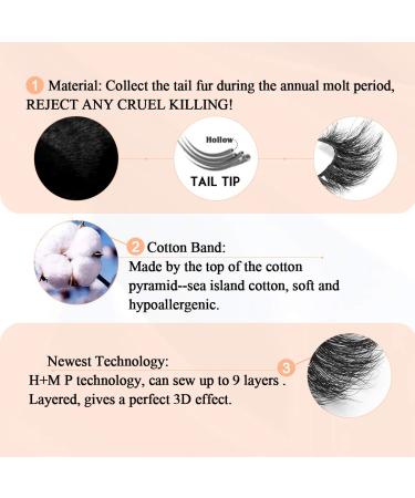 Florist 15mm 3D Mink Eyelashes - Handmade Natural Look False Lashes | Medium Volume Wispy Lashes - 1 Pair - Buy Online on GoSupps.com