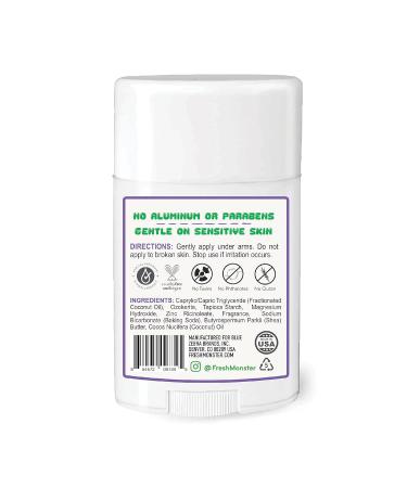 Fresh Monster Natural Deodorant for Kids and Teens I Aluminum-Free Paraben-Free and Hypoallergenic I Dermatologist Tested I 24-Hour Protection I Gummy Burst I 1.76 oz I 3 Pack Fresh 1.76 Ounce (Pack of 3) - Buy Online on GoSupps.com