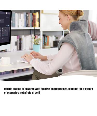 Shop Soft Plush Dark Gray Heating Blanket & Pillows | 6 Temperature Settings for Back & Neck Relief | Free-Handed Design International Shipping! - Buy Online on GoSupps.com