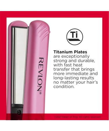 Buy REVLON 1-Inch Titanium Plated Hair Straightener with 30 Heat Settings - Fast International Shipping - Buy Online on GoSupps.com