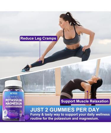Triple Magnesium & Potassium Gummies with Ashwagandha for Muscle Relaxation, Energy & Heart Health - Buy Online on GoSupps.com