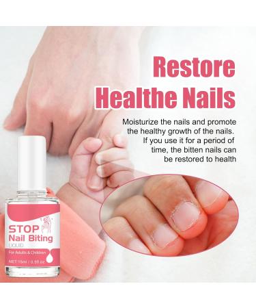 Anti Nail Biting Polish Nail Biting Prevention Stop Deterrent Nail Polish Treatment Clear Nail Polish Stop Nail Biting Nail Varnish For Adults & Children Natural Plant Extract - Buy Online on GoSupps.com