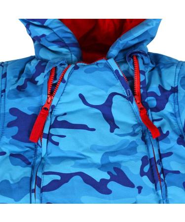 Baby Boys Winter Hooded Romper Snowsuit | Cotton Jumpsuit Outfit 18-24 Months - Buy Online on GoSupps.com