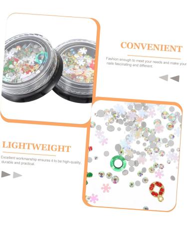 Mikinona 4 Boxes Nail Art Accessories Nail Diamonds Beads Christmas Stocking Suffers Diy Nail Art Decoration Christmas Nail Rhinestones Gems on Nails Nail Crystals Gems Alloy 3d Metal - Buy Online on GoSupps.com