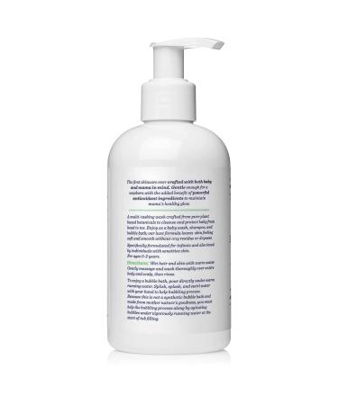 Wash with Water 3-in-1 Organic Baby Hair Shampoo & Body Wash - Moroccan Argan Oil, Vegan & Cruelty Free - 8 oz Pump Bottle - Sweetpea Pear - Buy Online on GoSupps.com