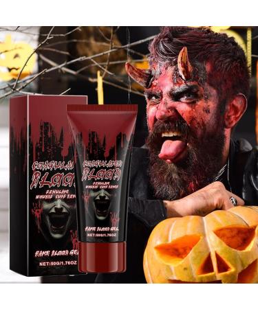  Generisch Stage Blood Fake Blood Vampire Blood Realistic 1.76oz Blood Gel for SFX Special Washable Makeup for Nosebleeds Stage Costume - Buy Online on GoSupps.com