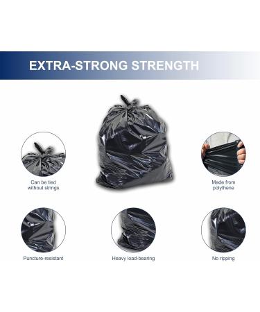 Spartano Black Garbage Bags 42 x 48 Inch (100 Count) Extra Strong Kitchen Garbage Bag for Waste Bin Multipurpose Trash Bags For Home & Office Use 42 x 48 (Pack of 100) Ex-Strong - Buy Online on GoSupps.com