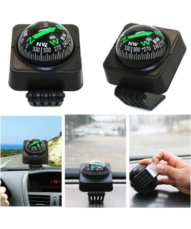 Buy Auto Compass | Universal Vehicle & Mini Pocket Compass - 2 Pieces for Survival & Navigation - Buy Online on GoSupps.com