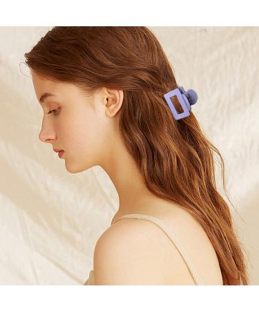 Mini Hair Clips Variety Pack for Women - Matte Finish Square Flower Design - Fashionable Hair Claw Clips for Thin, Short Hair - Small Size - Buy Online on GoSupps.com