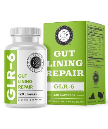 Intestinal Fortitude GLR-6 - Leaky Gut Repair Supplement - Gut Health - IBD - IBS - GERD - Marshmallow Root - Slippery Elm - L Glutamine - DGL Licorice Root - Fenugreek - N Acetyl D Glucosamine