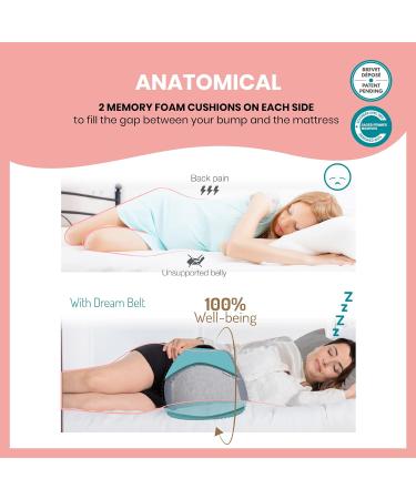 Babymoov Dream Belt - Elastic Anatomical Belt for Comfortable Pregnancy Sleep | S/M Grey Dotwork Design - Buy Online on GoSupps.com
