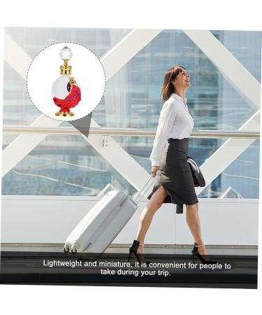 SOESFOUFU 1pc Peacock Essential Oil Bottle Liquid Bottle Perfume Dropper Bottle Glass Perfume Bottle Women Perfume Bottle Liquid Holder Liquid Dispenser Glass Empty Holder 3.1x10.5cm Red - Buy Online on GoSupps.com