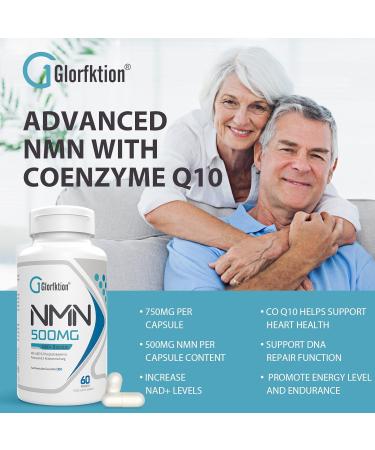 NAD Supplement 750mg Capsules with Coenzyme Q10 | All 7 Key Ingredients in 1 | Anti Aging NAD+ Booster for Overall Health | 60 Count - Buy Online on GoSupps.com