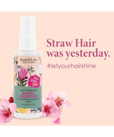 Jean & Len Boost Moisture Leave-In Care Spray for Dry Hair | Aloe Vera Shiny Hair Vegan Paraben-Free - 100 ml - Buy Online on GoSupps.com