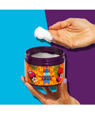 Aussie Repair Hair Mask with Jojoba Oil - Vegan Hair Treatment for Dry, Damaged Hair | Supports Growth & Repair - 450ml - Buy Online on GoSupps.com