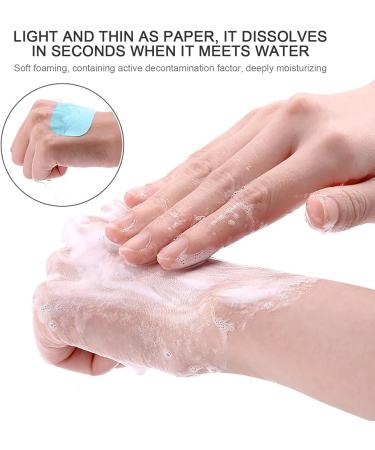 Portable Soap Sheets - 6 Box Blue Travel Soap Paper | Water Soluble & Scented for Camping & Outdoor Use - Buy Online on GoSupps.com