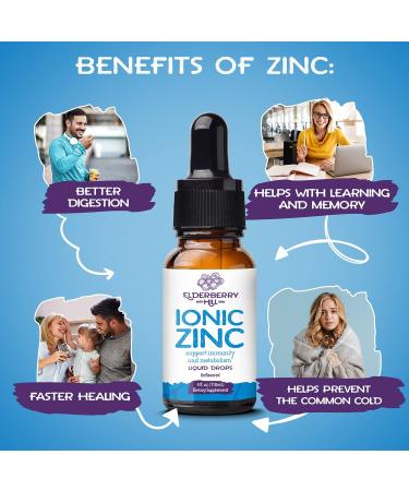 Vegan Liquid Ionic Zinc Glycinate Drops - Non-GMO Immunity & Metabolism Support - 4 oz - Buy Online on GoSupps.com