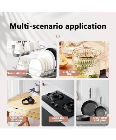Loofah Dishwashing Sponges Thicken Eco Scrub Scourer Eco Scrub Scourer Non-Scratch Dishwashing Sponge Eco-Friendly for Pans and Pots Rowces - Buy Online on GoSupps.com