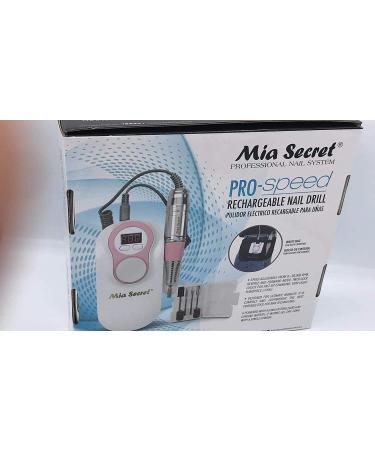 Mia Secret Professional Pro-Speed Portable Rechargeable Nail Drill - White & Pink - Buy Online on GoSupps.com