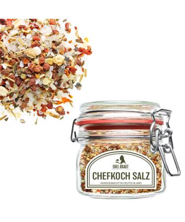 Organic Chef Salt in Premium Glass - 150g | Noble Herb - 100% Natural & Additive-Free Spices | Controlled Biological Cultivation - Buy Online on GoSupps.com