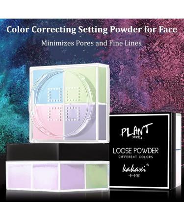 Matte Face Powder Color Concealer Oil Control Makeup Loose Powder Flawless Minimize Pores and Fine Lines Lightweight Waterproof Brightens Skin Tone - Buy Online on GoSupps.com